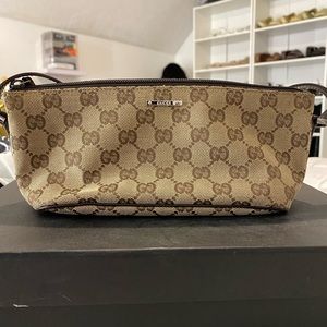 Vintage Gucci Monogram Boat Bag / Pochette
